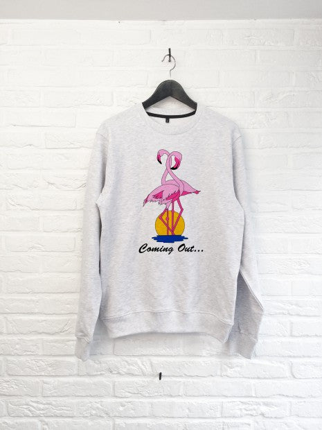 Coming out Flamant rose - Sweat-Sweat shirts-Atelier Amelot