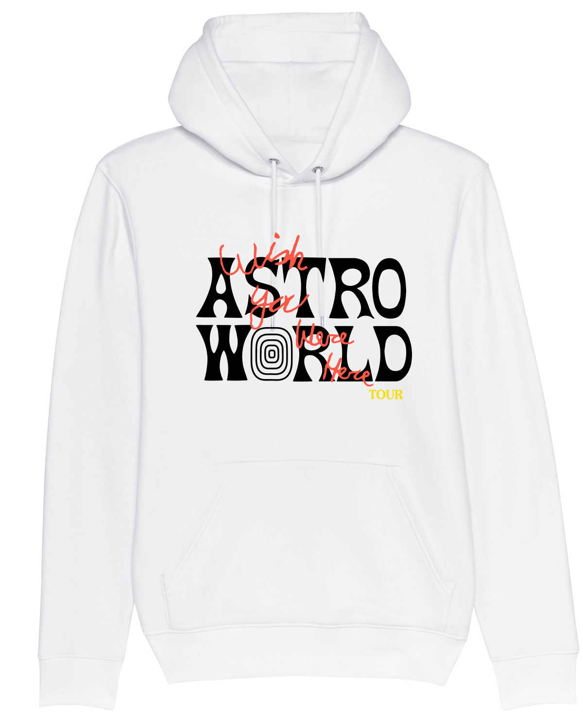 Hoodie Astroworld Tour Wish you were here White
