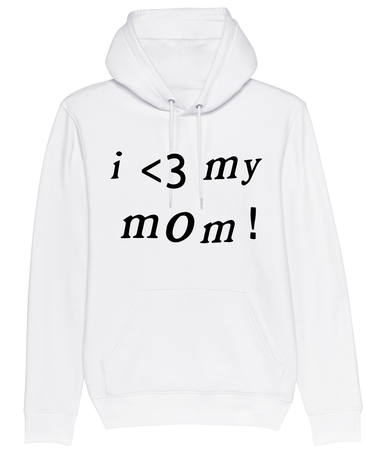 Hoodie I love my mom White