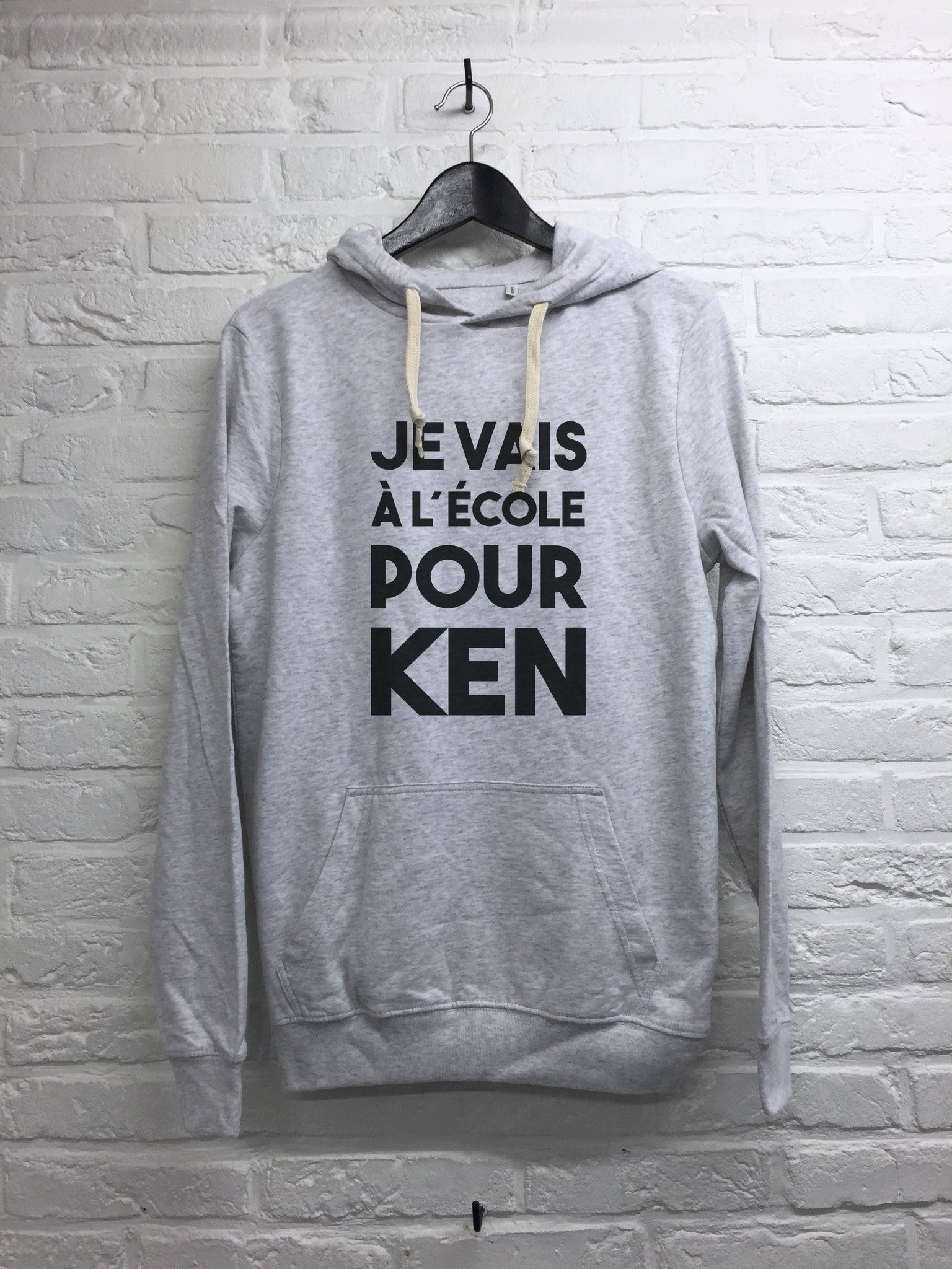 Je vais à l'ecole pour Ken - Hoodie super soft touch-Sweat shirts-Atelier Amelot