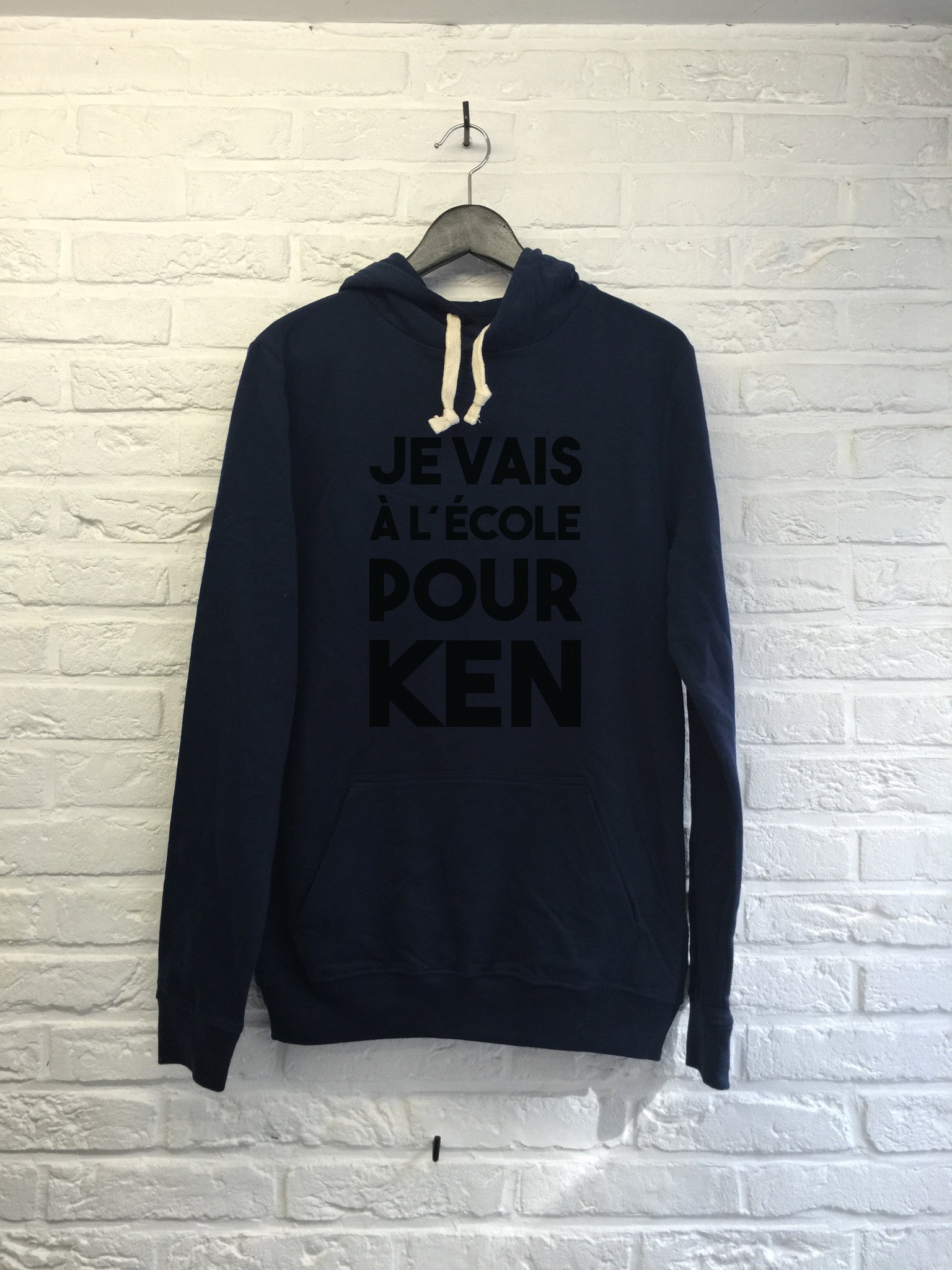 Je vais à l'ecole pour Ken - Hoodie super soft touch-Sweat shirts-Atelier Amelot