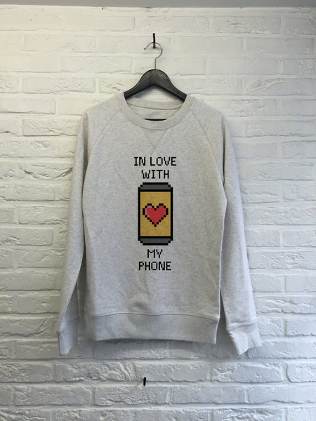 In love with my phone - Sweat Deluxe-Sweat shirts-Atelier Amelot
