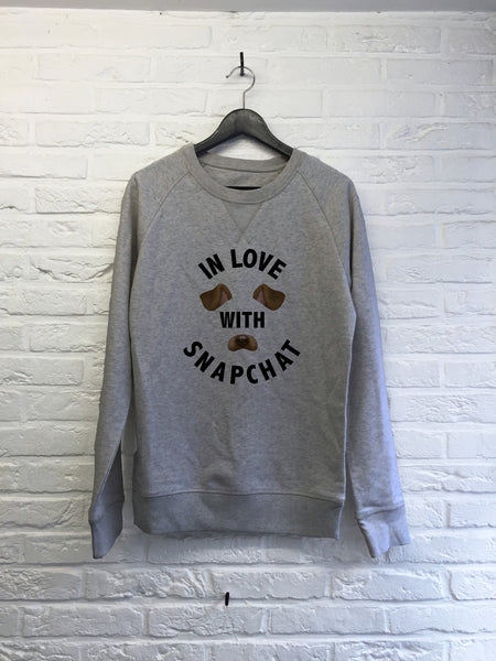 In love with Snapchat - Sweat Deluxe-Sweat shirts-Atelier Amelot