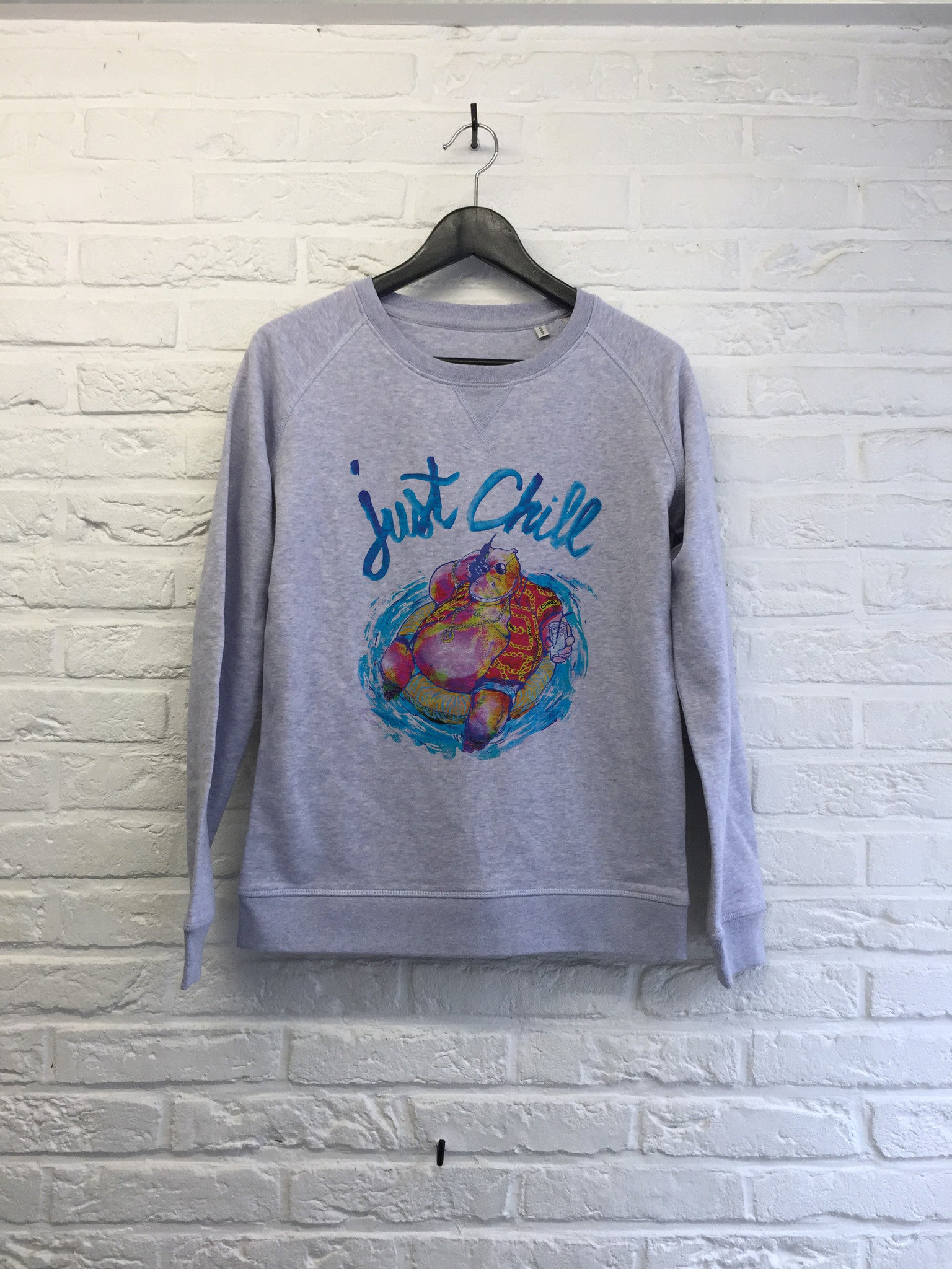 TH Gallery - Hippo Just Chill - Sweat - Femme-Sweat shirts-Atelier Amelot