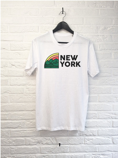 New York Rainbow-T shirt-Atelier Amelot