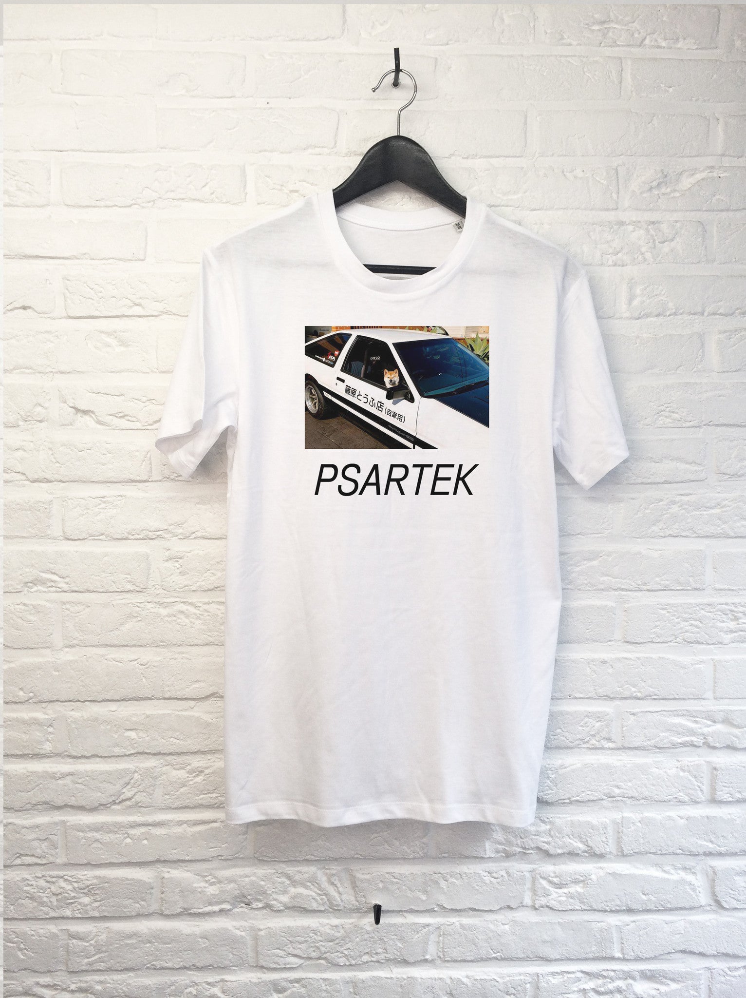 Psartek Chien Jap Police-T shirt-Atelier Amelot