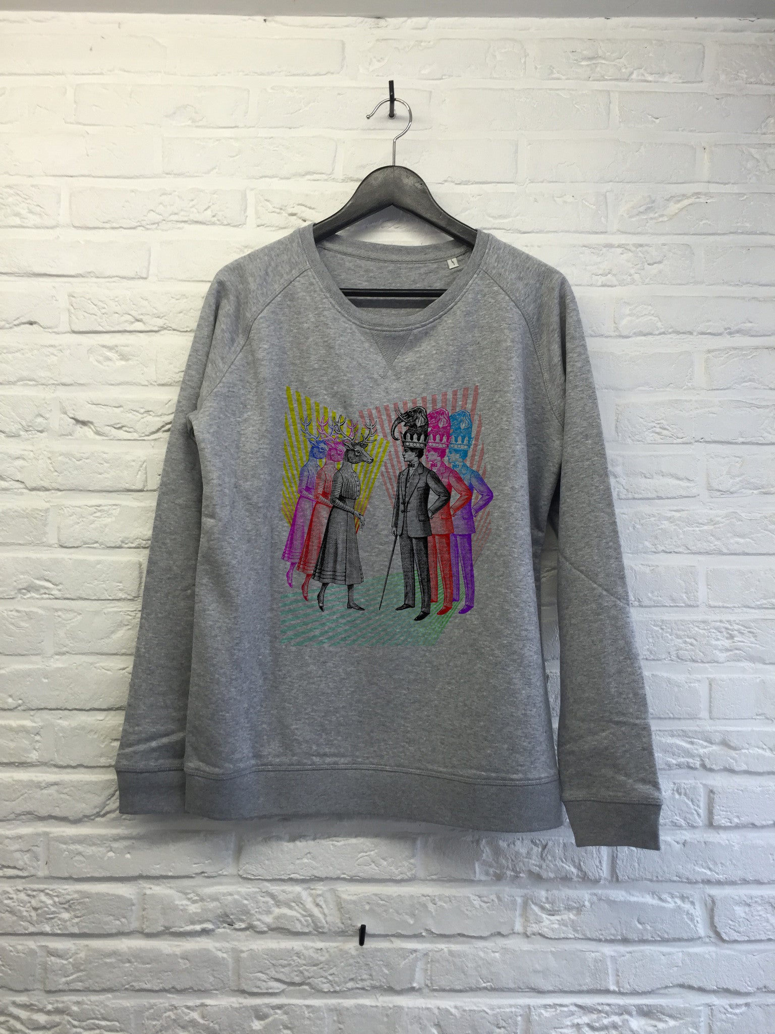 TH Gallery - Animals couple - Sweat - Femme-Sweat shirts-Atelier Amelot