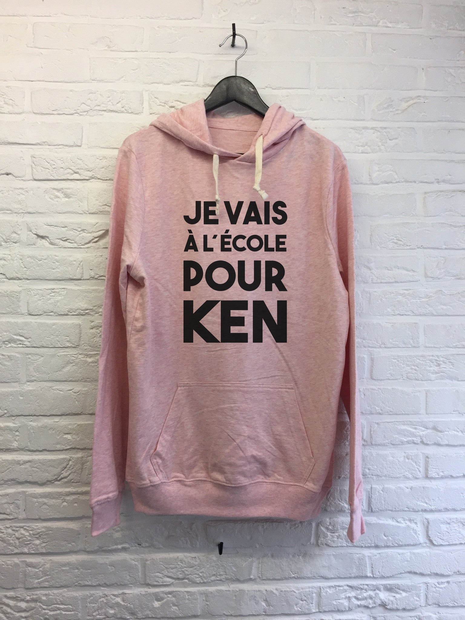 Je vais à l'ecole pour Ken - Hoodie super soft touch-Sweat shirts-Atelier Amelot