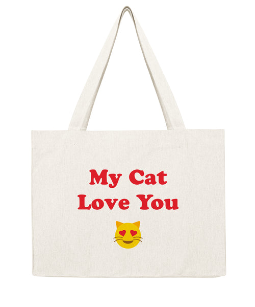 My cat love you - Shopping bag-Sacs-Atelier Amelot