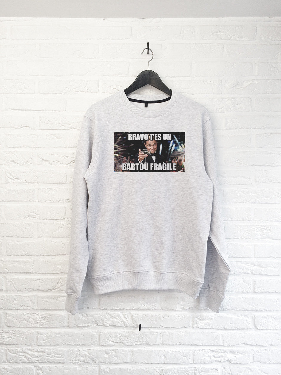 Leonardo Babtou Fragile - Sweat-Sweat shirts-Atelier Amelot