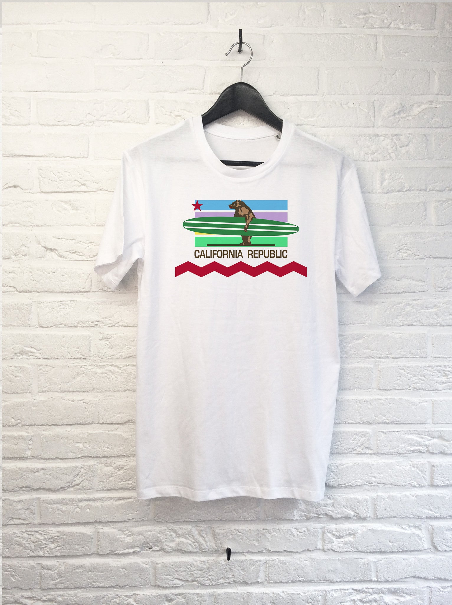 California Bear Longboard-T shirt-Atelier Amelot