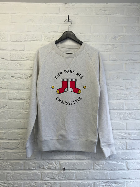 Bien dans mes chaussettes - Sweat Deluxe-Sweat shirts-Atelier Amelot