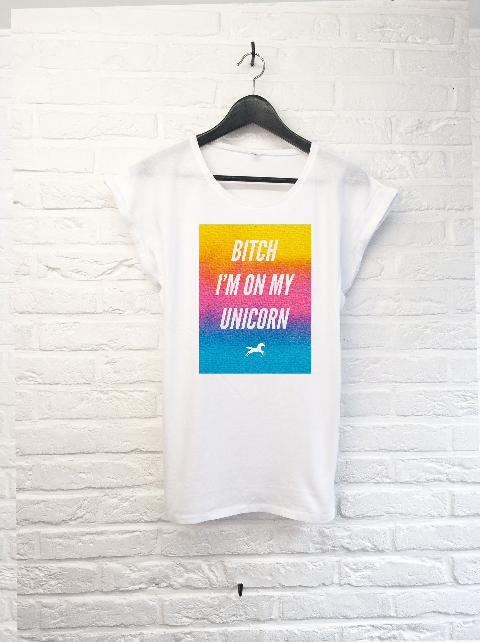 Bitch i'm on my unicorn - Femme-T shirt-Atelier Amelot