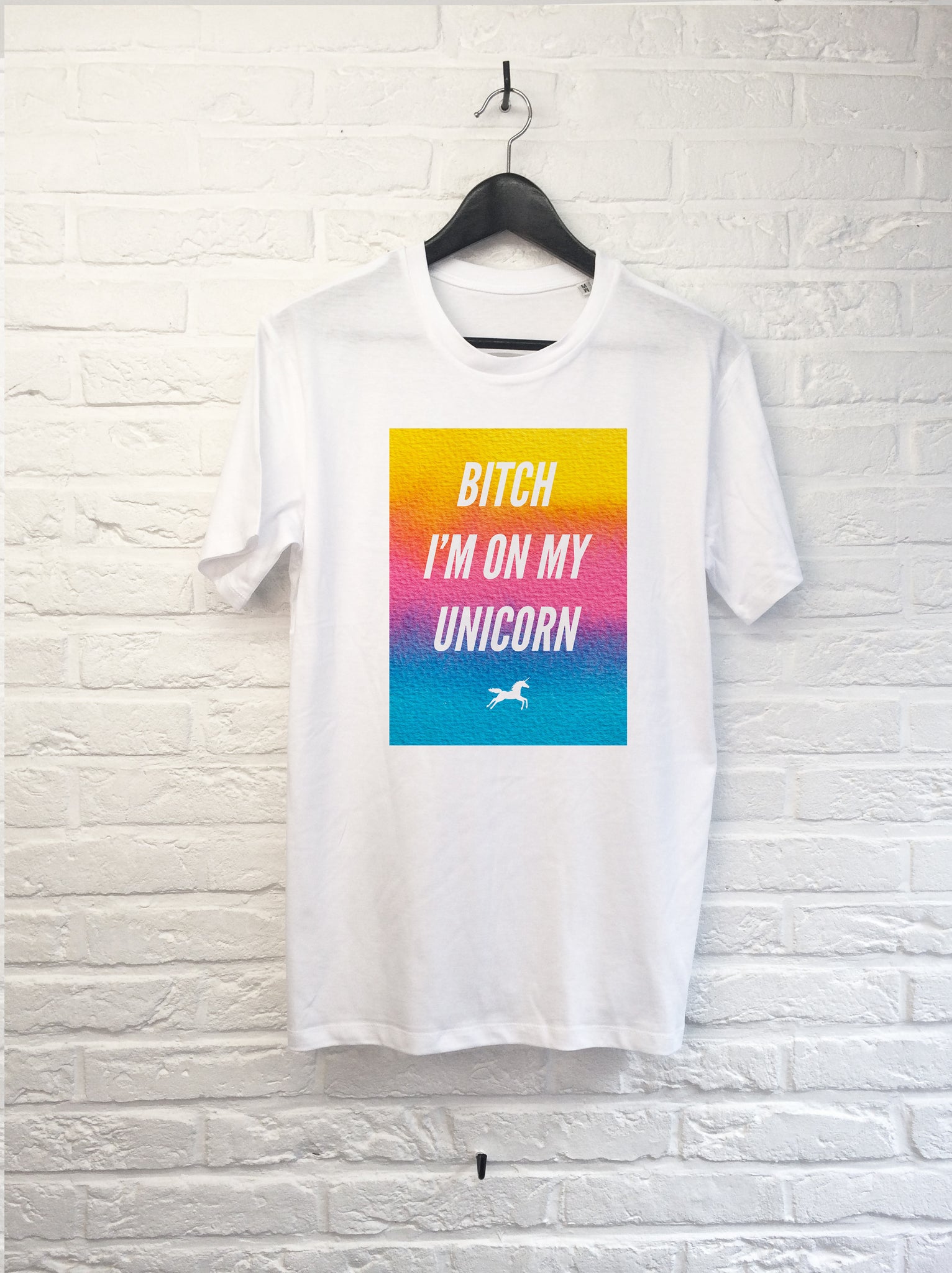 Bitch i'm on my unicorn-T shirt-Atelier Amelot