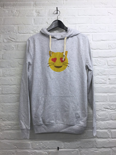 Chat coeur - Hoodie super soft touch-Sweat shirts-Atelier Amelot