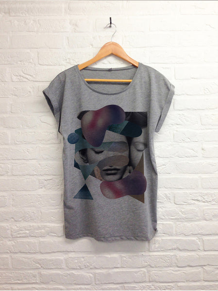 TH Gallery - Cocoon - Femme gris-T shirt-Atelier Amelot