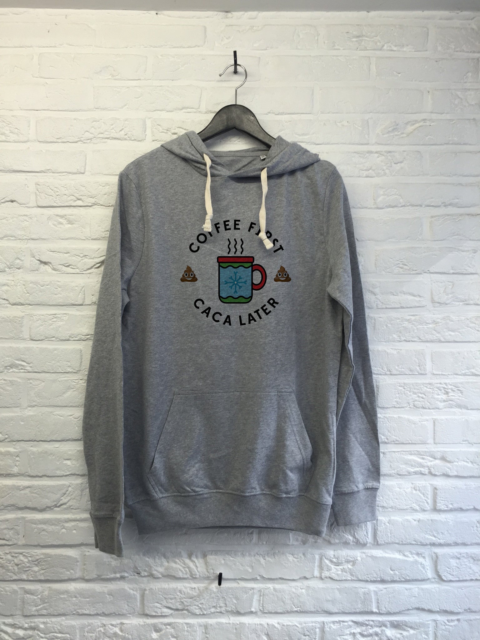 Coffee first Caca later - Hoodie super soft touch-Sweat shirts-Atelier Amelot