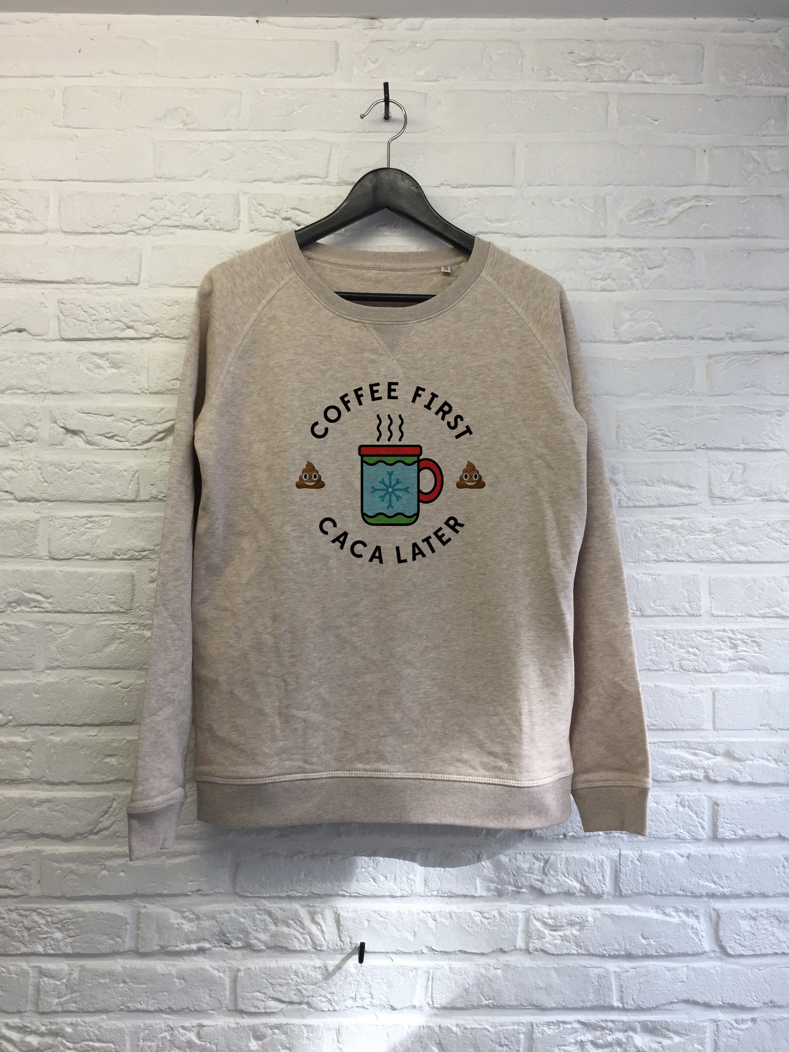 Coffee first Caca later - Sweat - Femme-Sweat shirts-Atelier Amelot