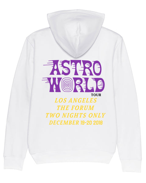 Hoodie Astroworld Tour Los Angeles forum Wish you were here White