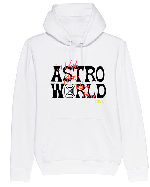Hoodie Astroworld Tour Wish you were here White