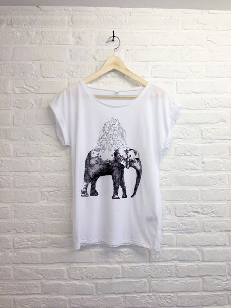 TH Gallery - Elephant - Rolled Sleeve-T shirt-Atelier Amelot