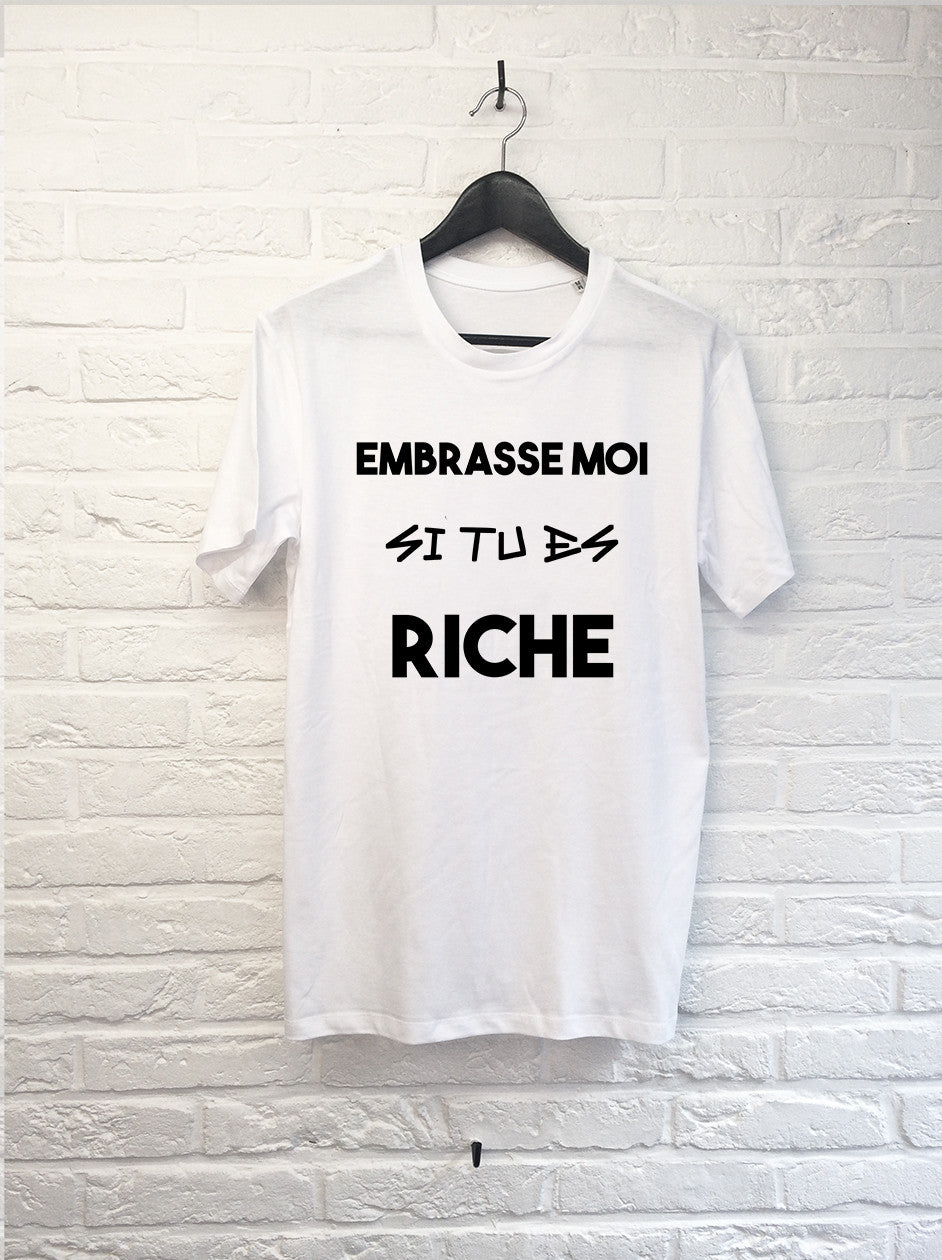 Embrasse moi si tu es riche-T shirt-Atelier Amelot