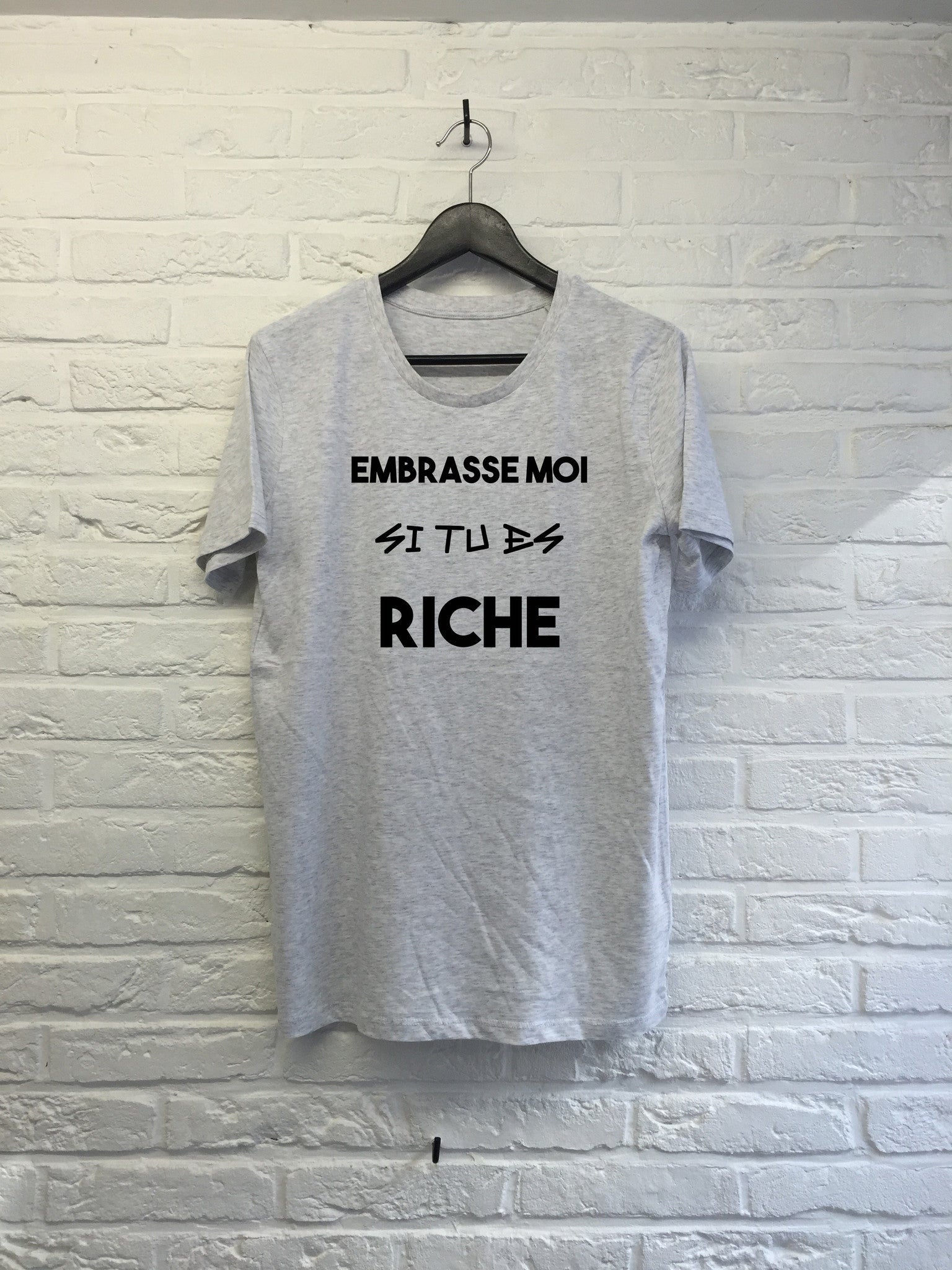 Embrasse moi si tu es riche-T shirt-Atelier Amelot