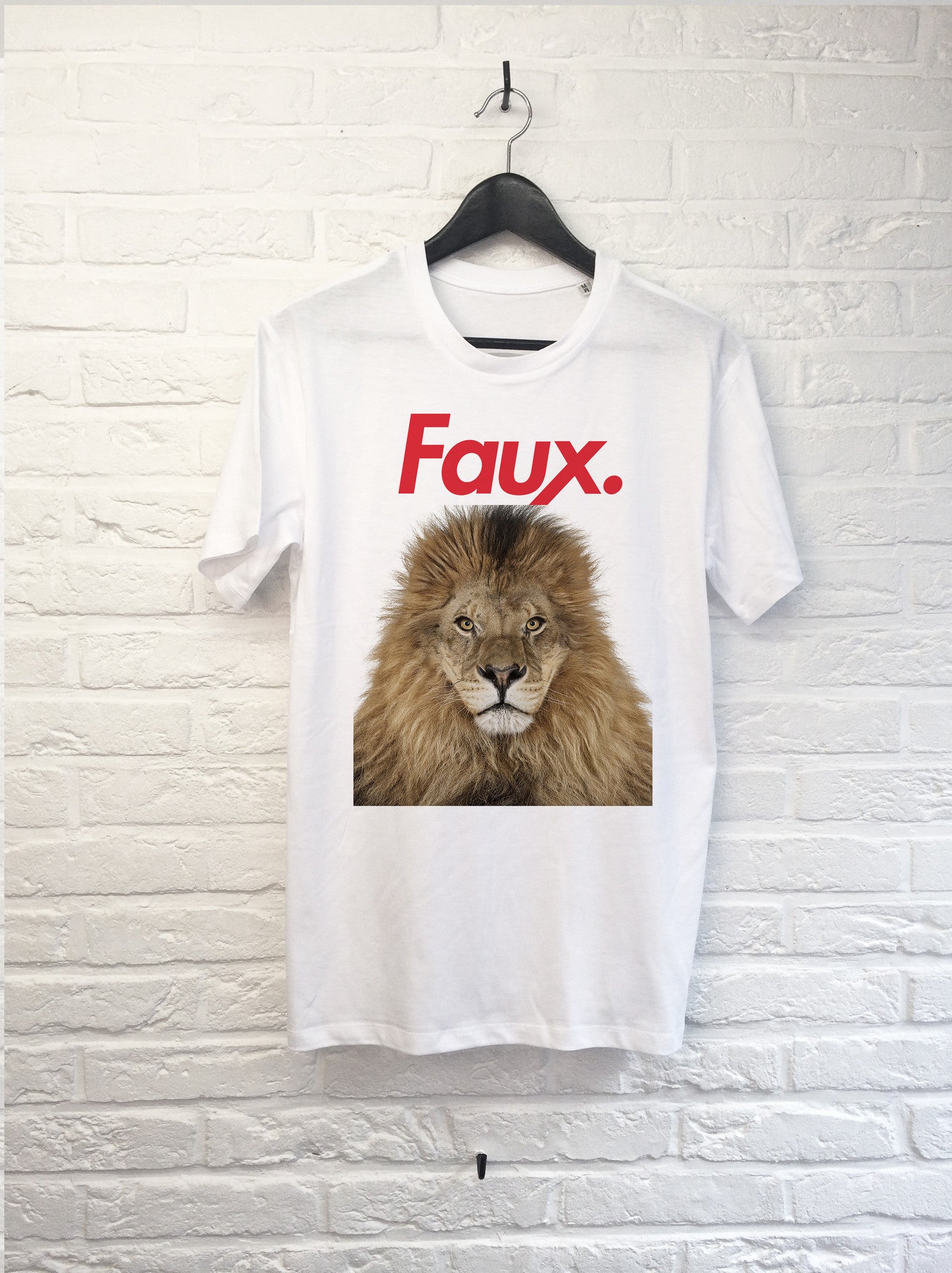 FAUX Lion-T shirt-Atelier Amelot
