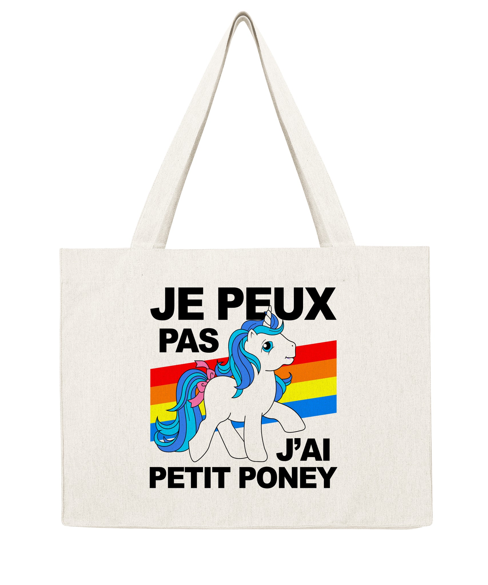 Je peux pas j'ai petit poney - Shopping bag-Sacs-Atelier Amelot