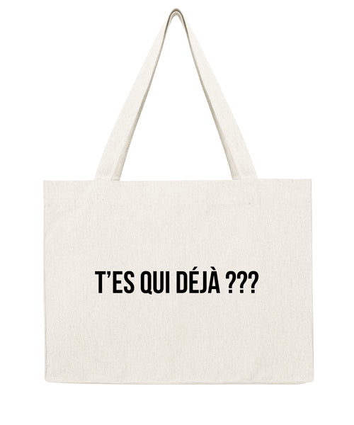 T'es qui déjà ? - Shopping bag-Sacs-Atelier Amelot