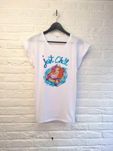 TH Gallery - Hippo Just Chill - Femme-T shirt-Atelier Amelot