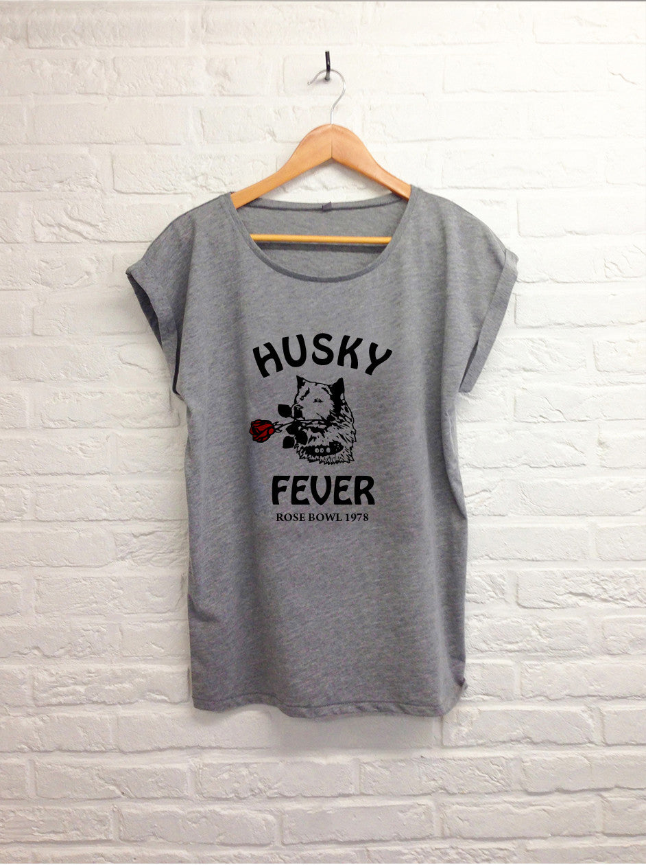 Husky fever - Femme Gris-T shirt-Atelier Amelot