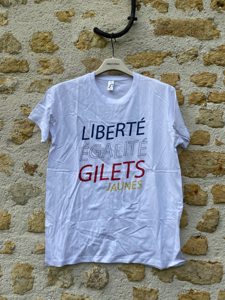 T shirt Liberté égalité gilets jaunes