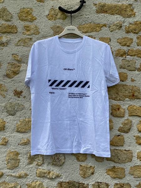 T shirt off blanc