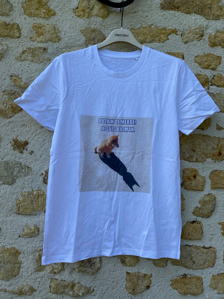T shirt Batman chien