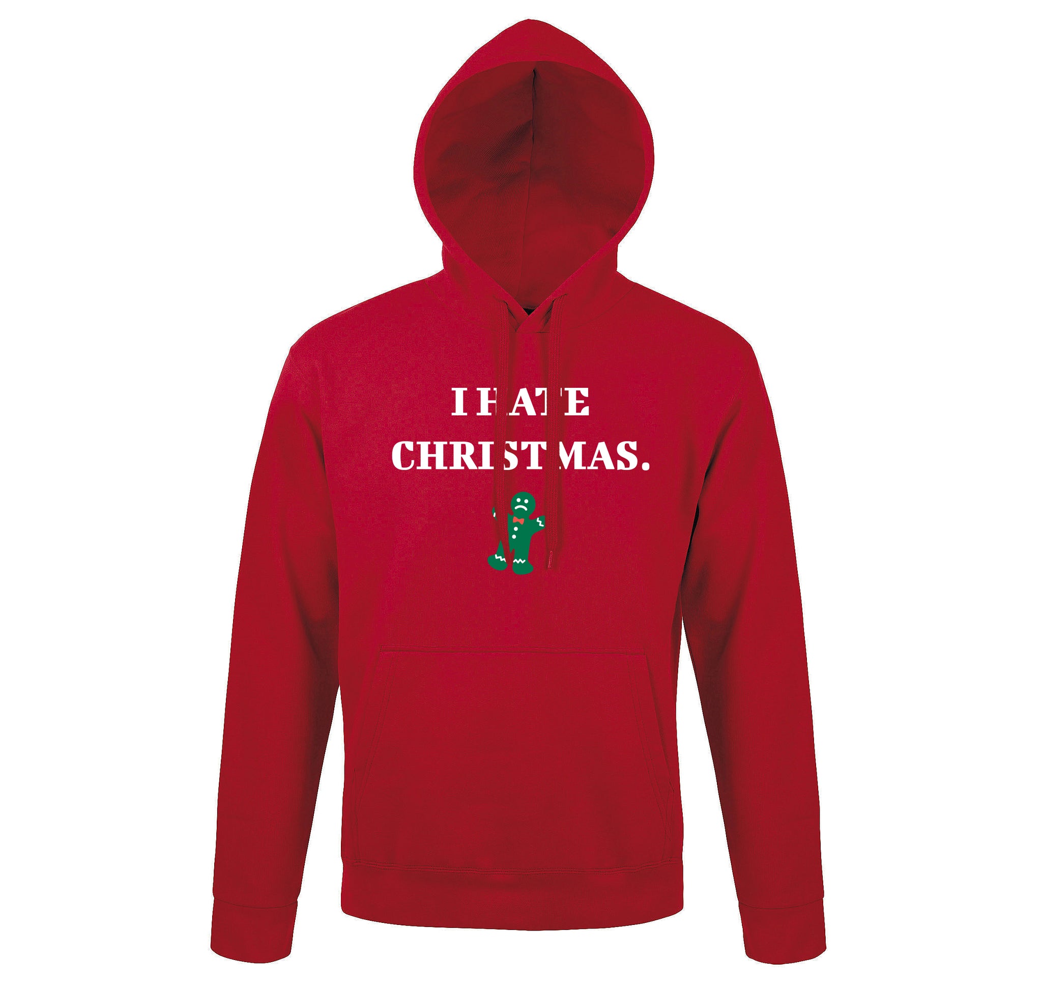 I hate christmas - Hoodie Deluxe Rouge-Sweat shirts-Atelier Amelot