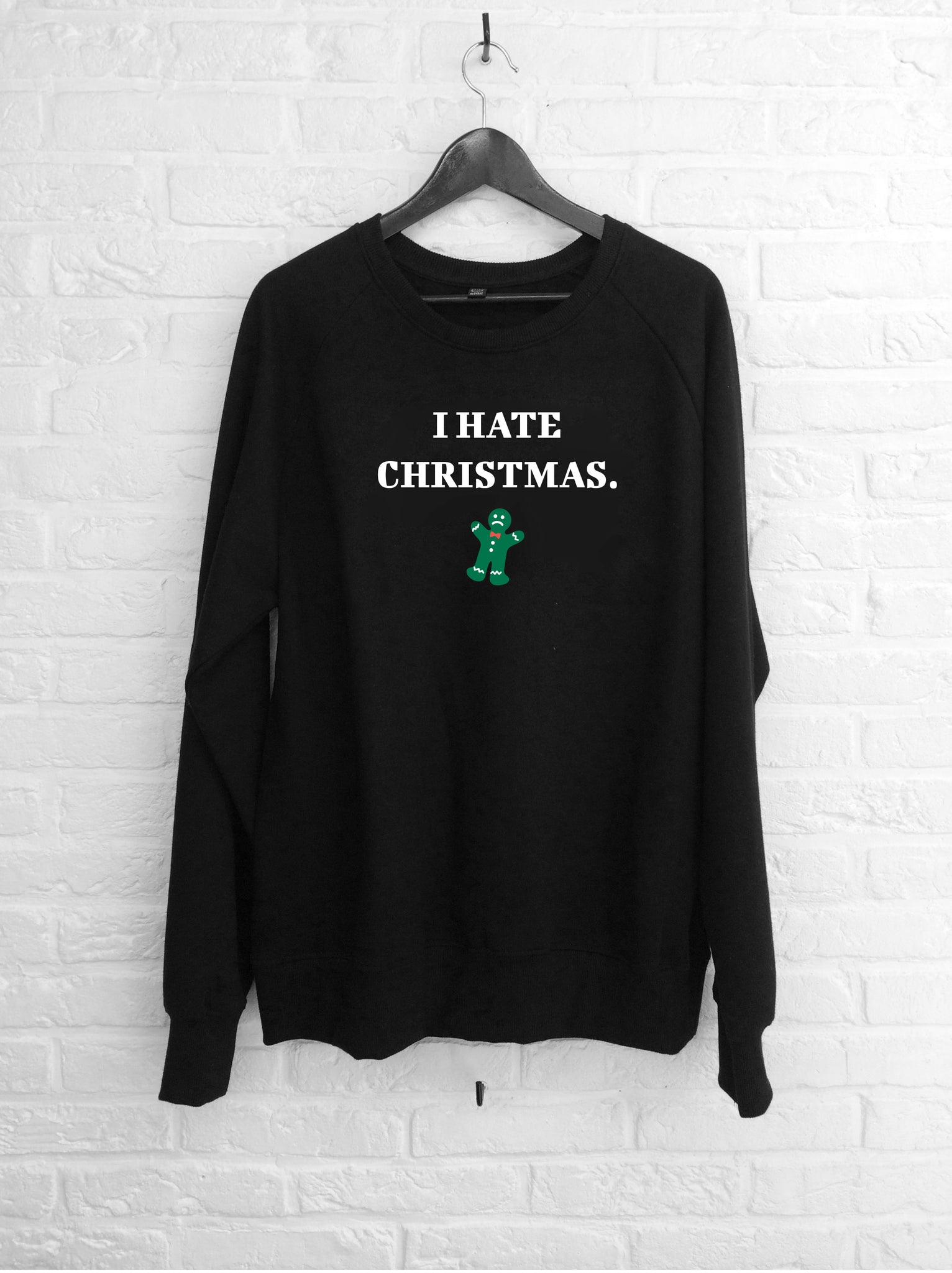 I hate christmas - Sweat Deluxe noir-Sweat shirts-Atelier Amelot