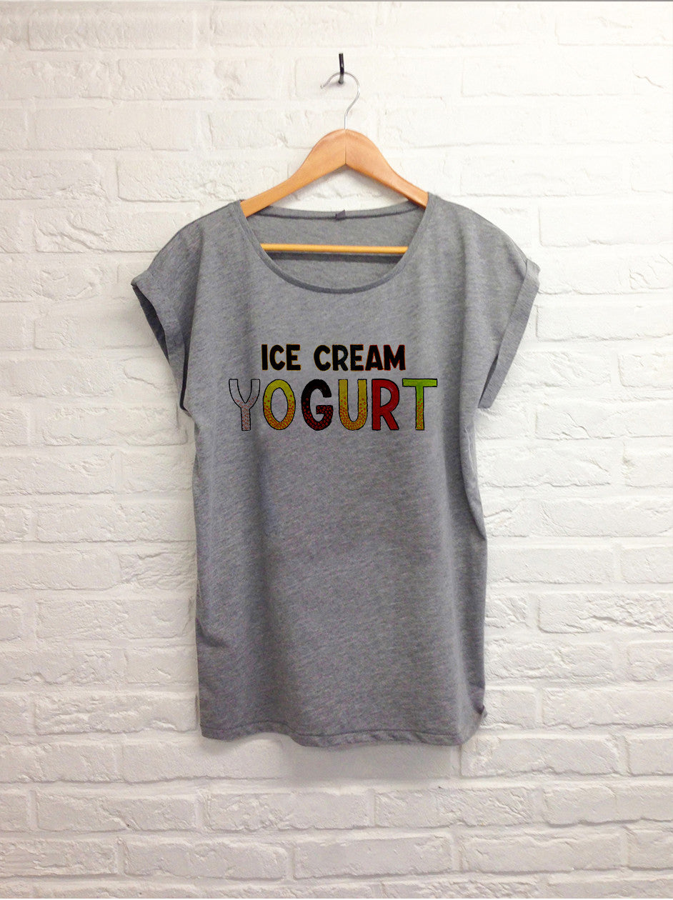 Ice cream yogurt - Femme gris-T shirt-Atelier Amelot
