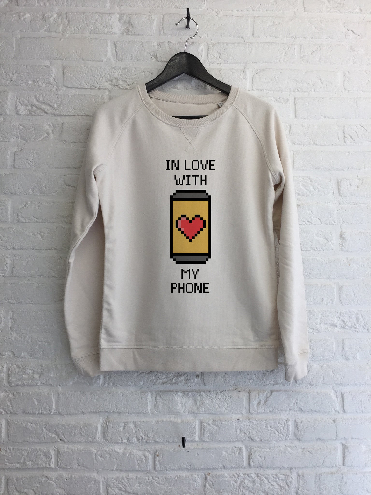 In love with my phone - Sweat - Femme-Sweat shirts-Atelier Amelot