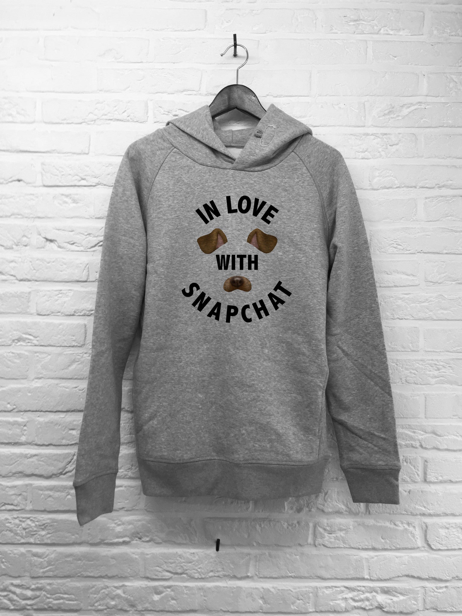 In love with Snapchat - Hoodies Deluxe-Sweat shirts-Atelier Amelot