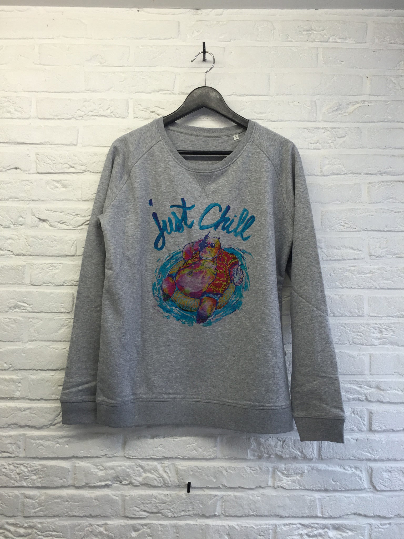 TH Gallery - Hippo Just Chill - Sweat - Femme-Sweat shirts-Atelier Amelot