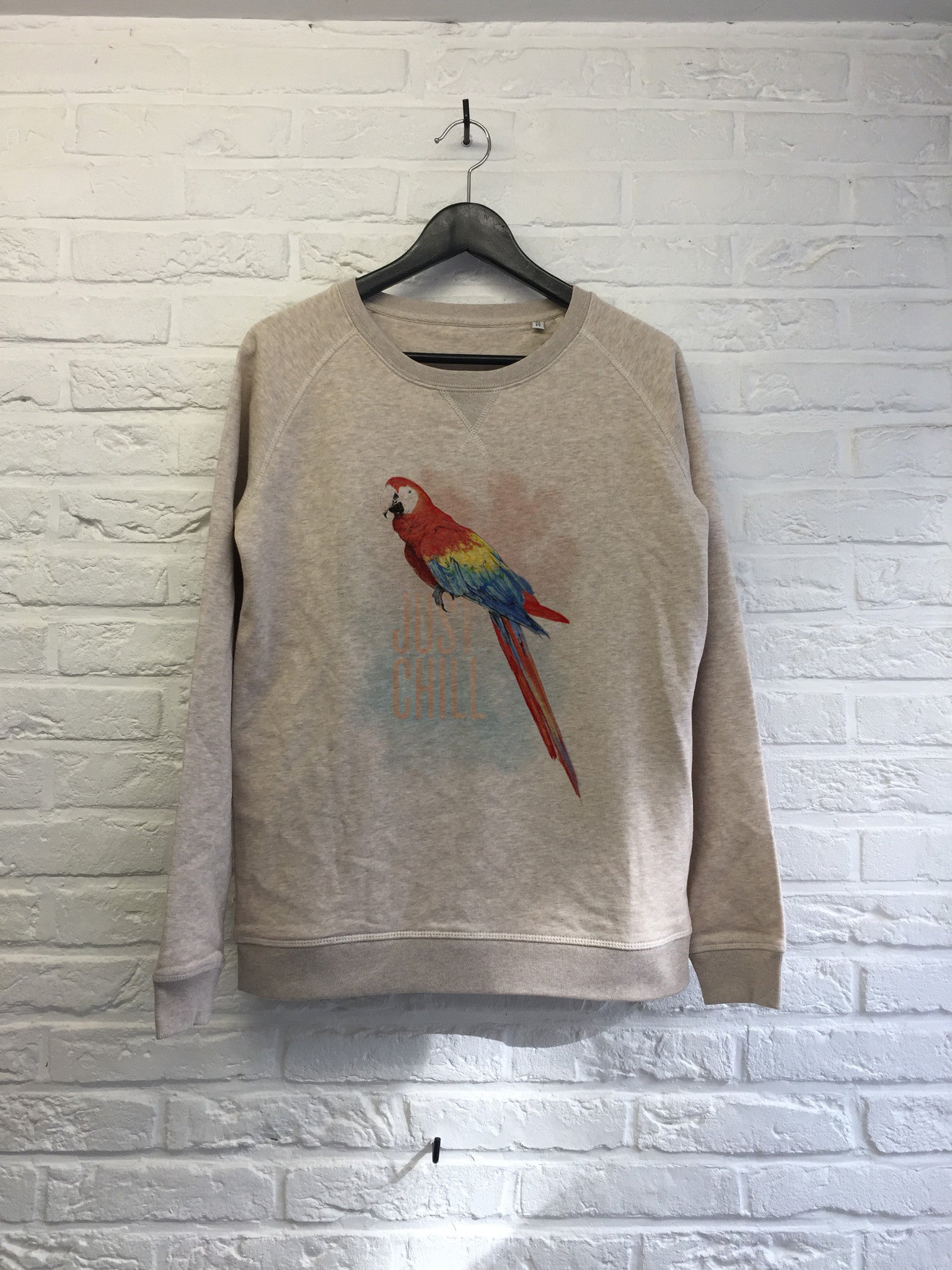 TH Gallery - Perroquet Just Chill - Sweat - Femme-Sweat shirts-Atelier Amelot