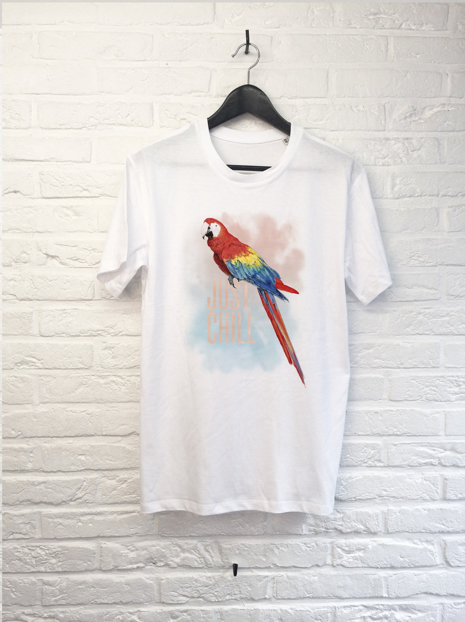 TH Gallery - Perroquet Just Chill-T shirt-Atelier Amelot