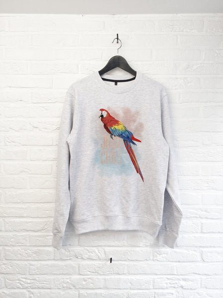 TH Gallery - Perroquet just chill - Sweat-Sweat shirts-Atelier Amelot