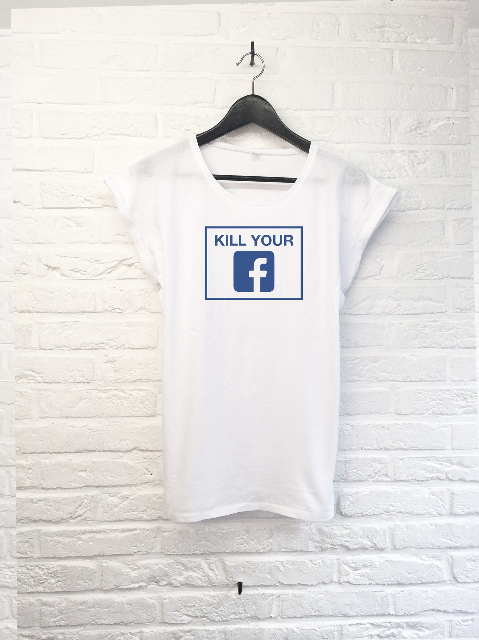 Kill your facebook - Femme-T shirt-Atelier Amelot