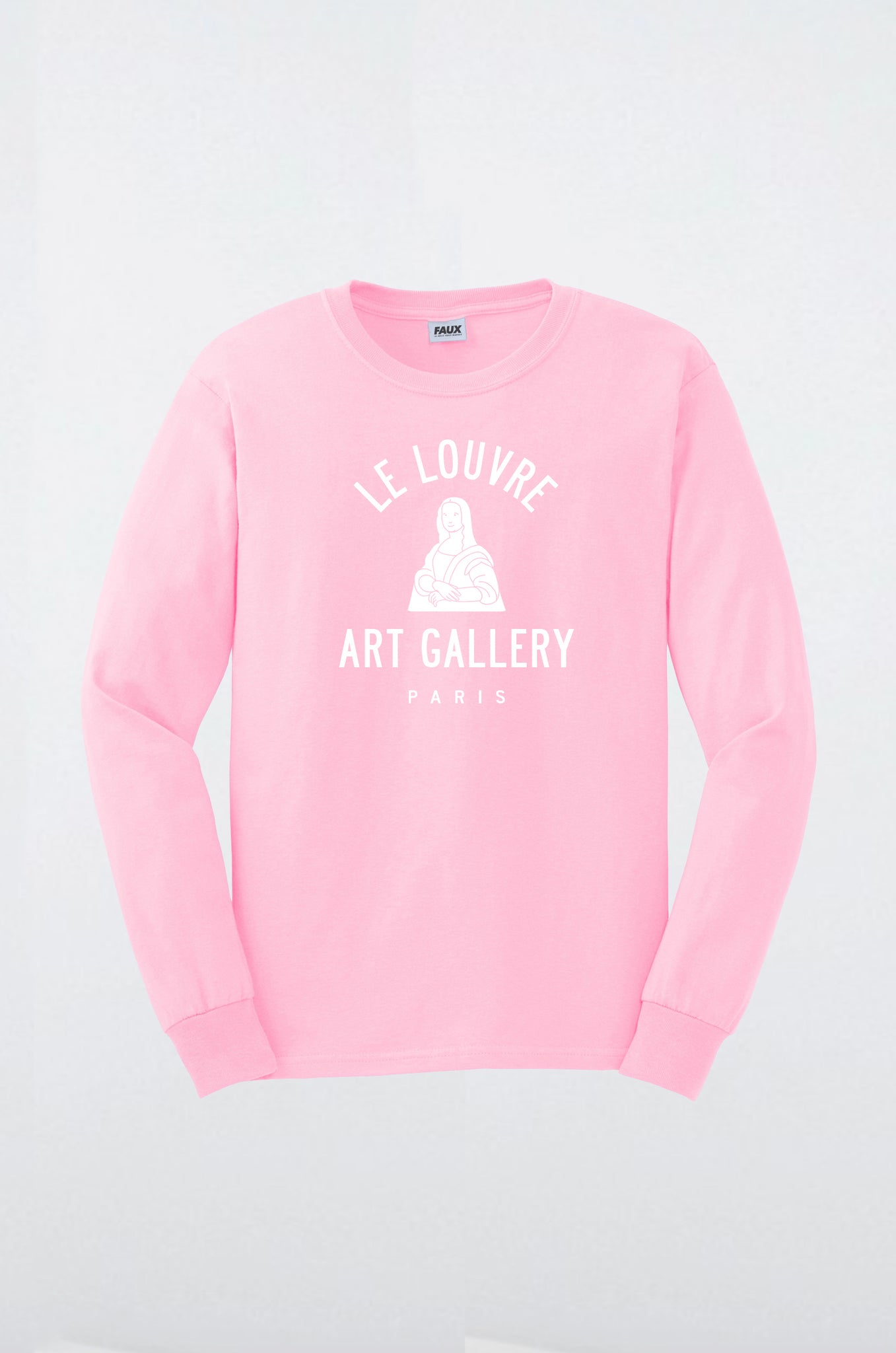 Le Louvre - T-Shirt manches longues rose-T shirt-Atelier Amelot
