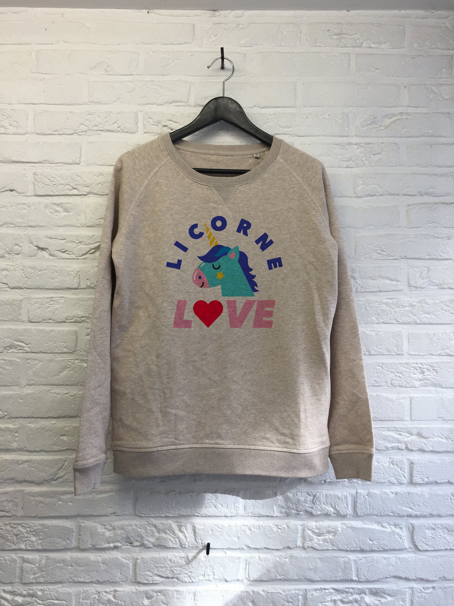 Licorne Love - Sweat - Femme-Sweat shirts-Atelier Amelot