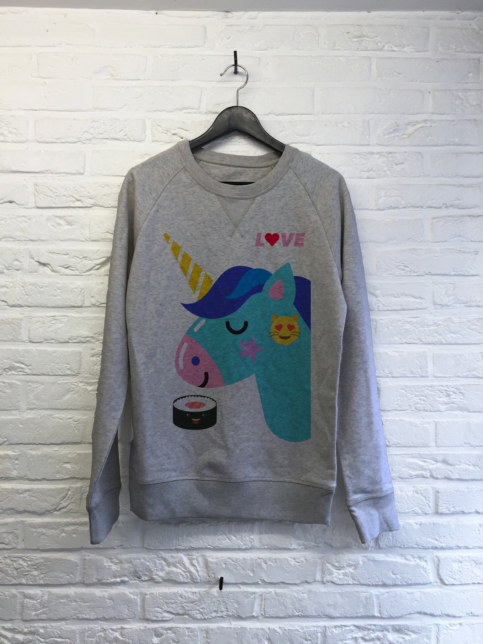 Love Licorne Sushi - Sweat Deluxe-Sweat shirts-Atelier Amelot