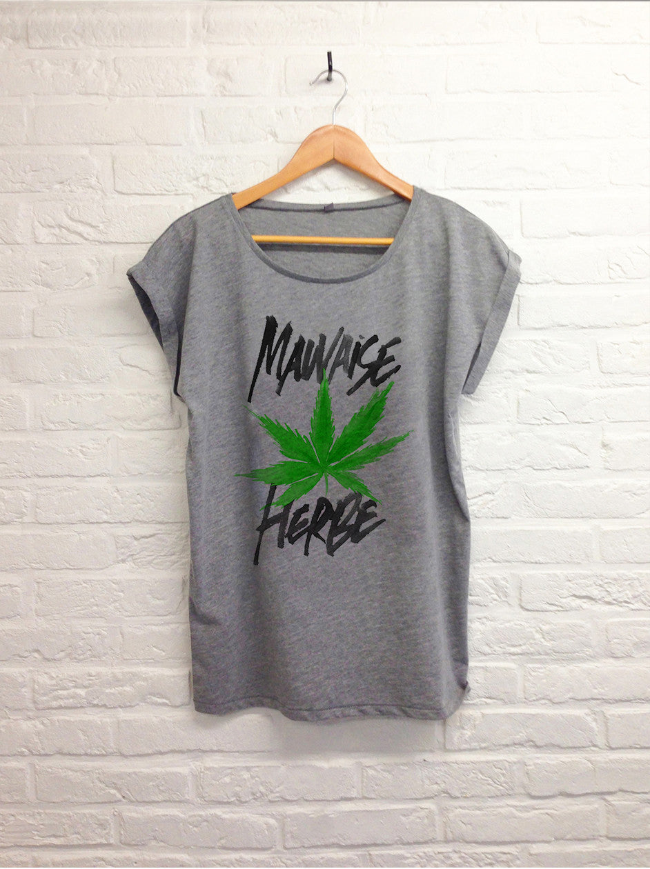 TH Gallery - Mauvaise herbe - Femme gris-T shirt-Atelier Amelot