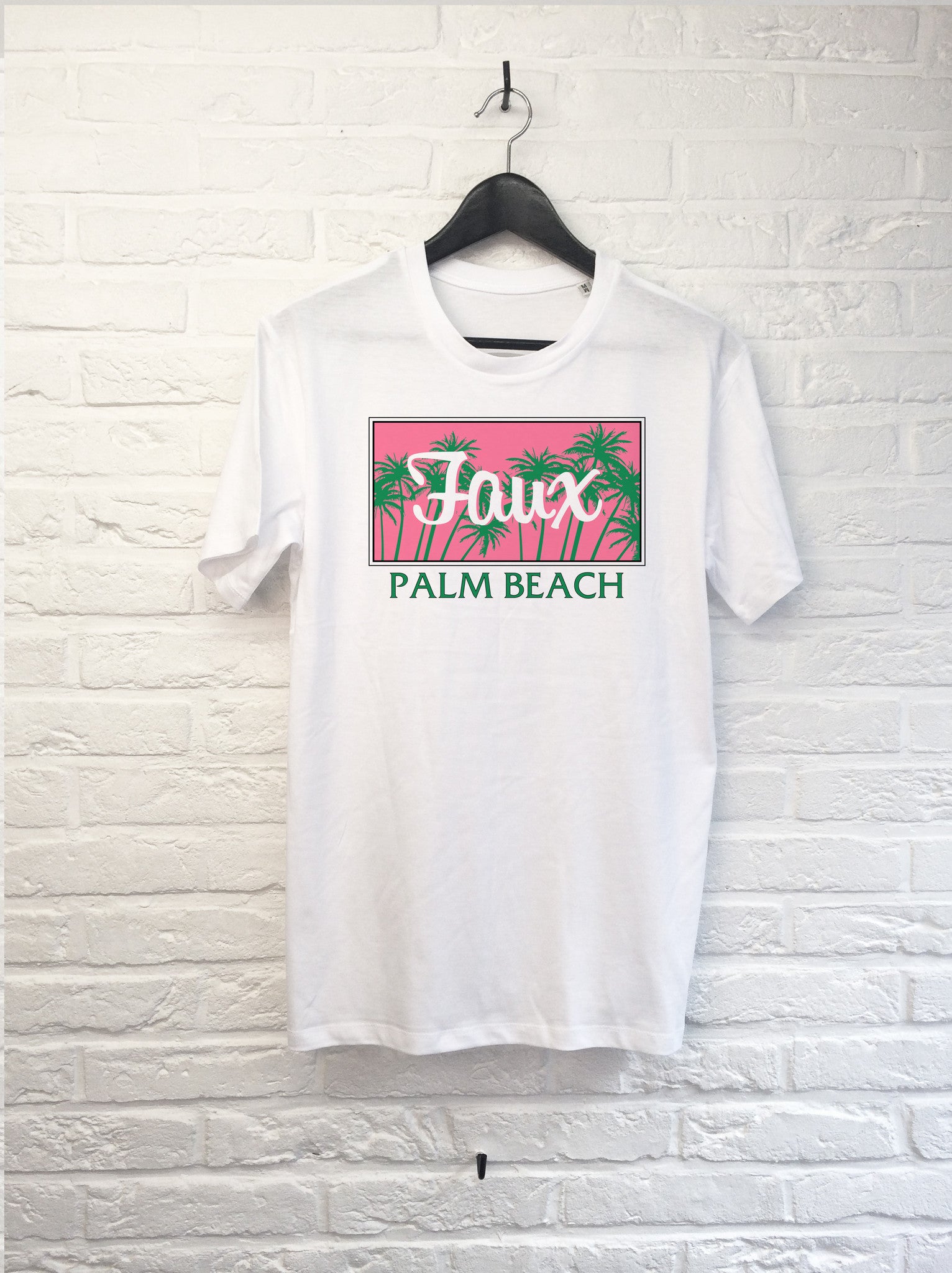 Palm Beach Rose-T shirt-Atelier Amelot
